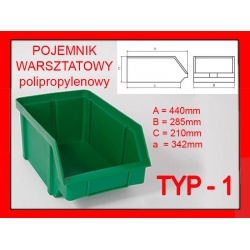 POJEMNIK WARSZTATOWY 440x285x210 mm